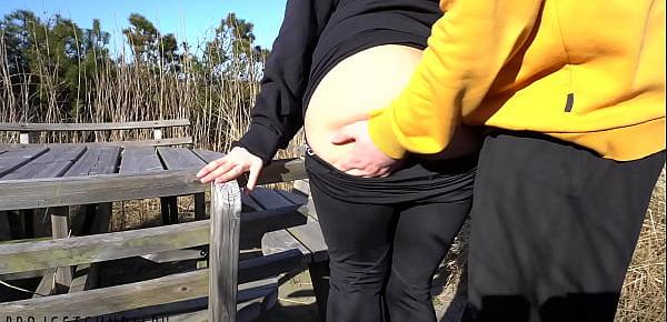  spontaneous outdoor fuck next to the neighbors - we love risky public sex with cum on pussy, projectfundiary